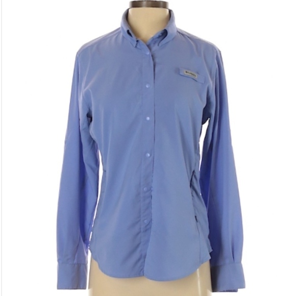 Columbia Long Sleeve Button Down Tee - Picture 1 of 3